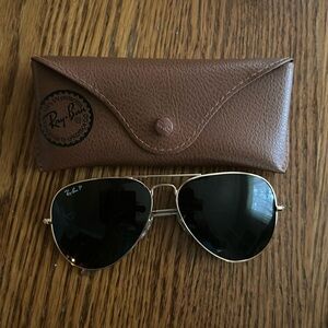 Ray-Ban sunglasses aviator style with case